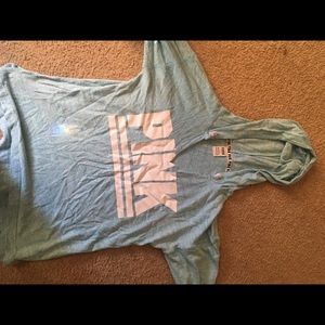 Light blue PINK hoodie.